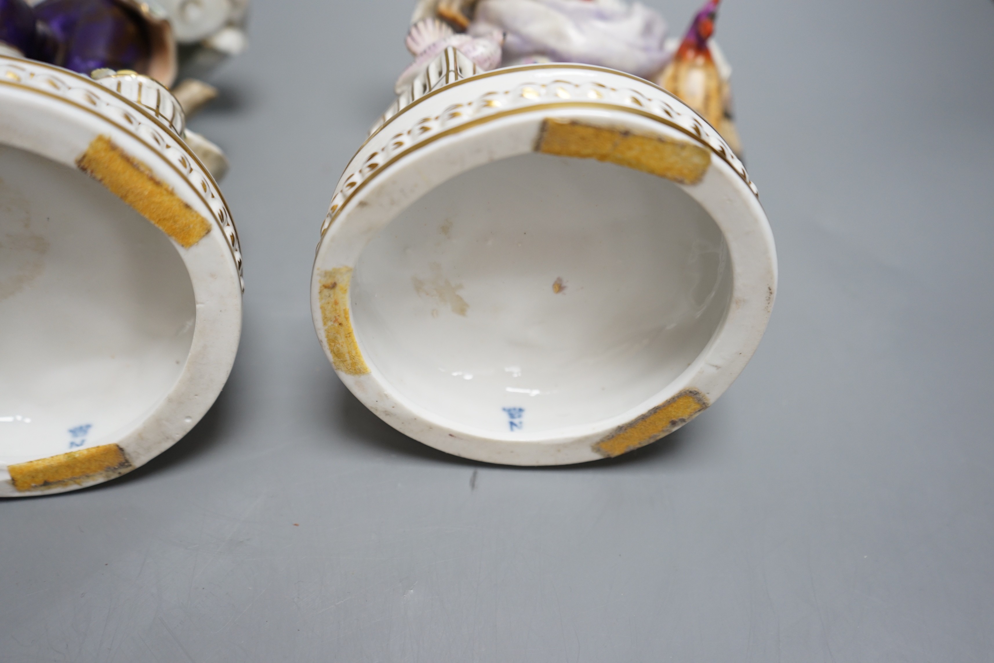 A pair of early 20th century Italian porcelain figures, 29.5cm